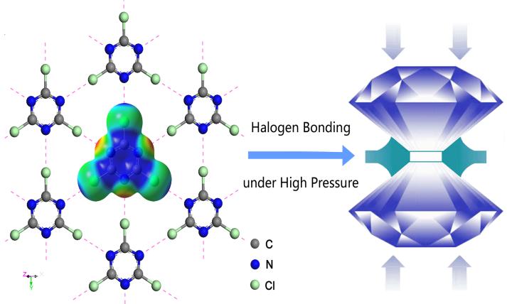 三聚氰氯卤键分子晶体的高压研究