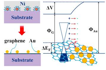 原位制备石墨烯-金纳米颗粒复合材料