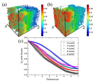 固体氧化物燃料电池阳极结构的三维成像研究
